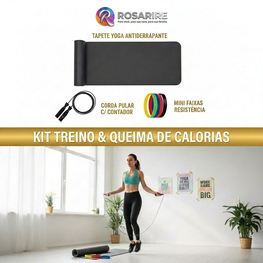 Kit 7 — Treino em Casa & Queima de Gordura