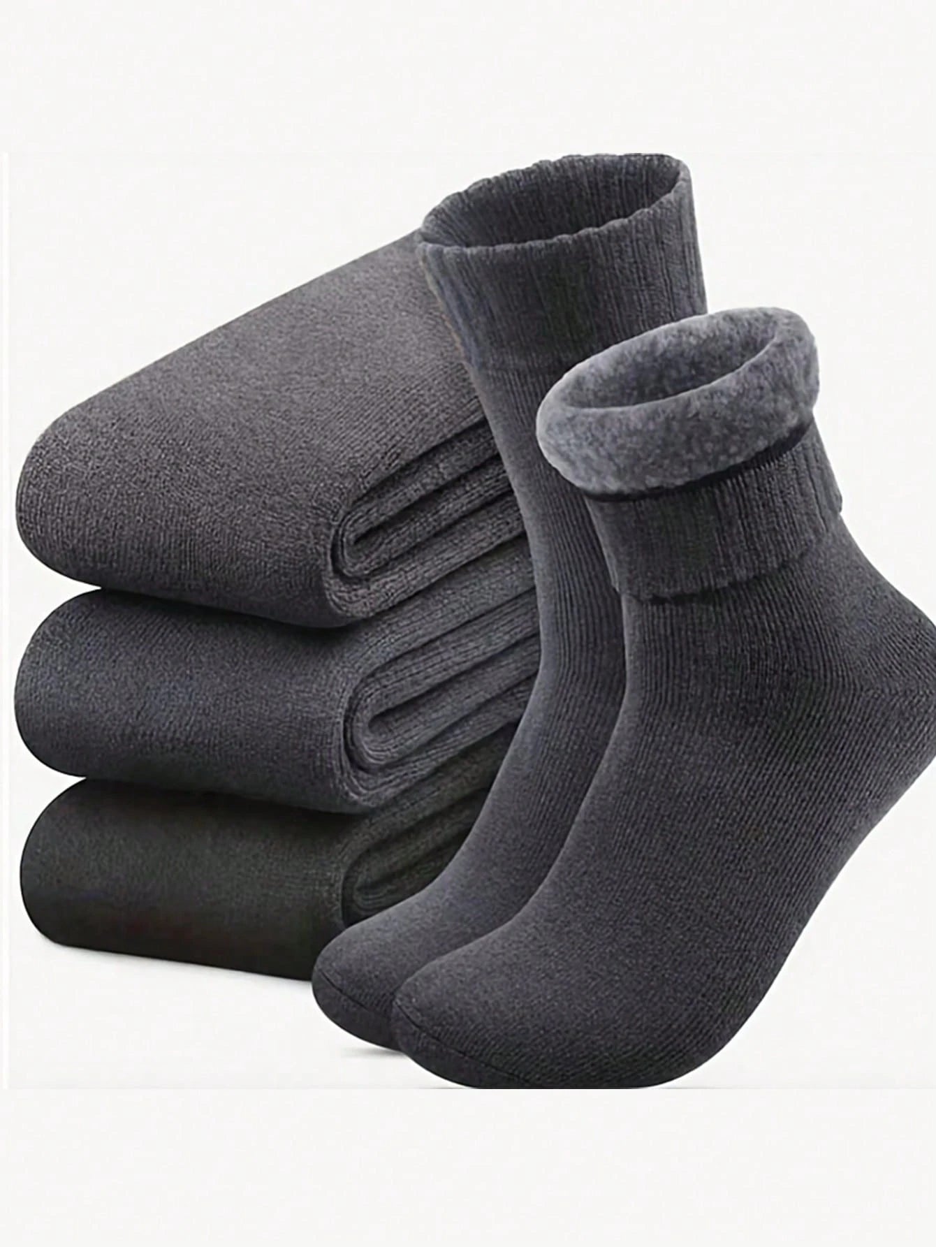 Meias Masculinas Forradas Térmicas — Grossas, Macias e Perfeitas para o Inverno