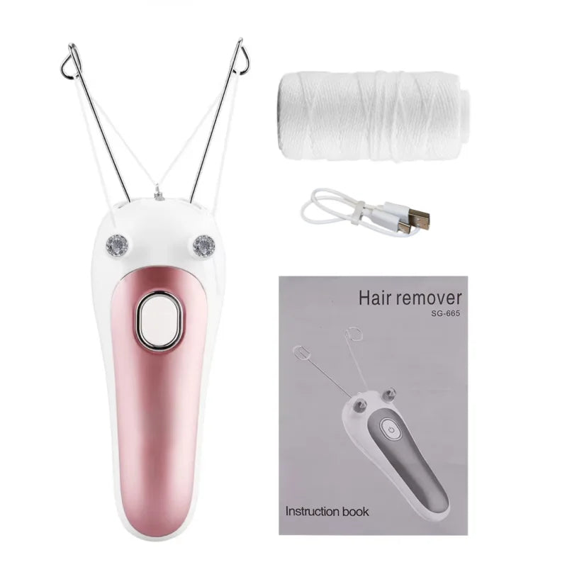 Epilador Elétrico de Fio Indolor Kemoko — Removedor de Pelos Facial e Corporal Recarregável