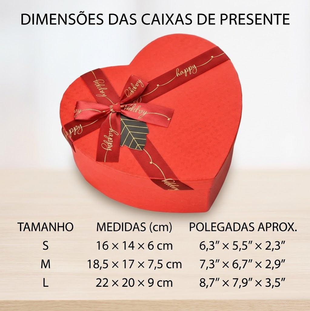 Caixa de Presente em Formato de Coração 10