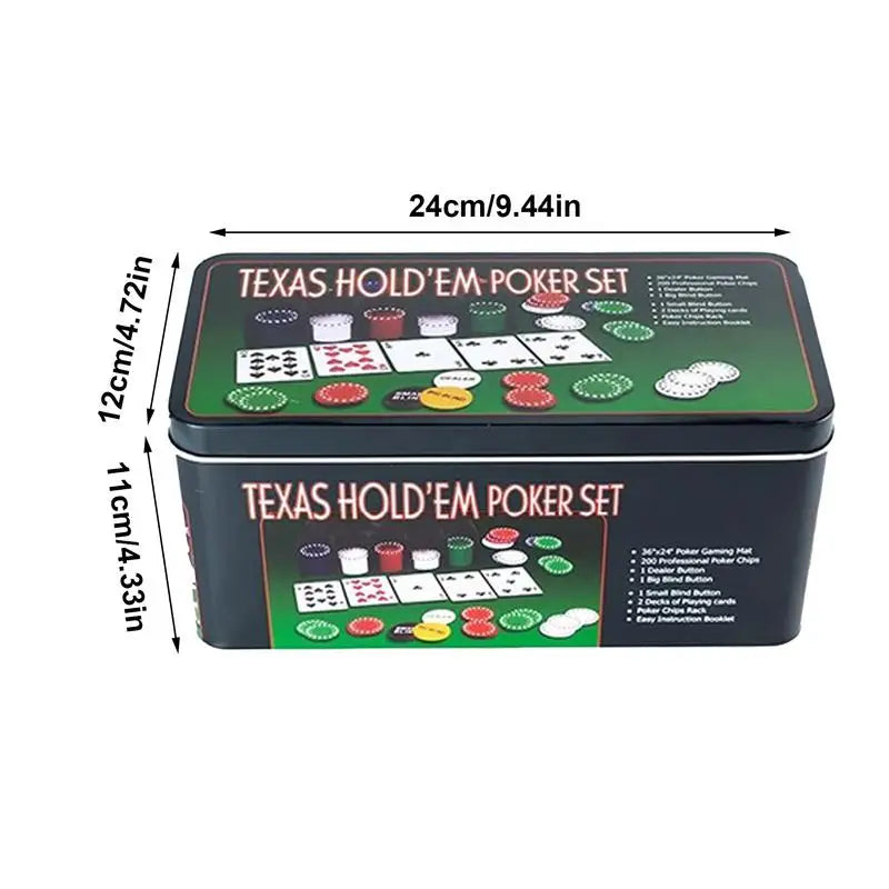 Chips de pôquer para texas holdem, 200 peças, resistente ao desgaste, jogo profissional multifuncional para festas em casa e 6