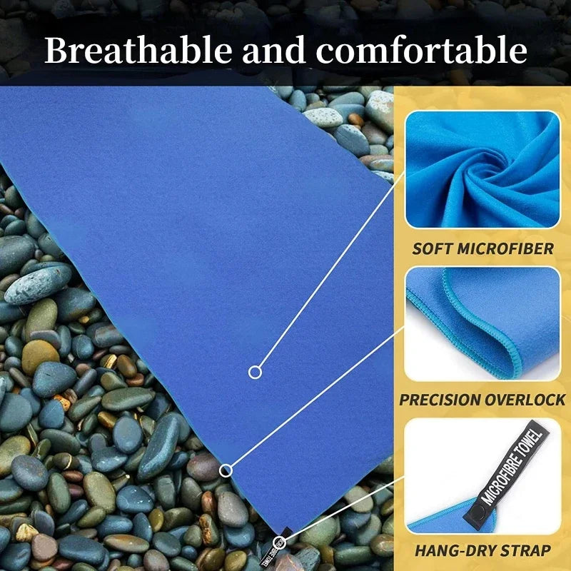 1 pc esportes microfibra toalha de bolso secagem rápida portátil ultraleve absorvente toalha para piscina ginásio fitness yoga toalha de praia 4