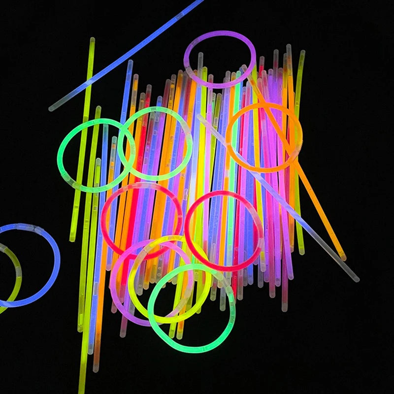 10/20/30 pçs brilho vara fluorescência noite brilho palco mostrar fluorescente torcendo prop festival festa de aniversário decoração zyf 2