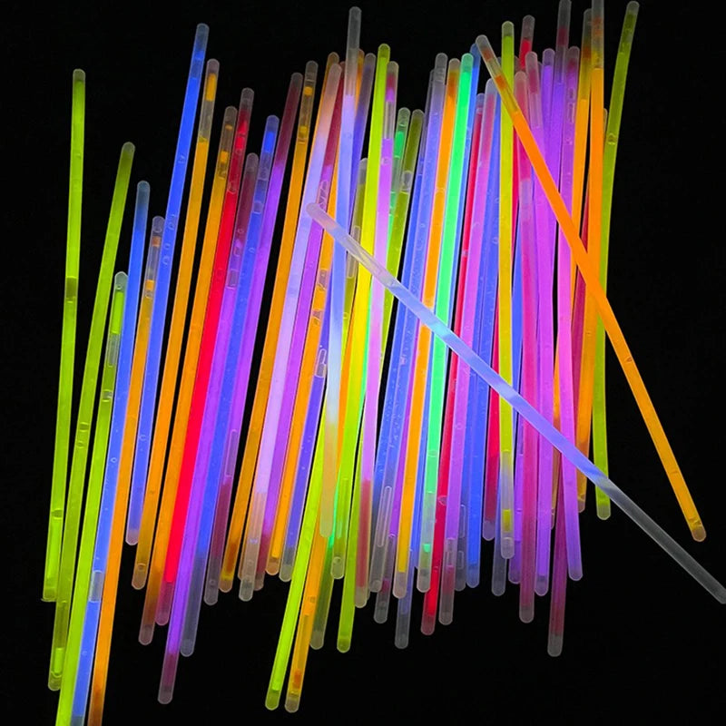 10/20/30 pçs brilho vara fluorescência noite brilho palco mostrar fluorescente torcendo prop festival festa de aniversário decoração zyf 4