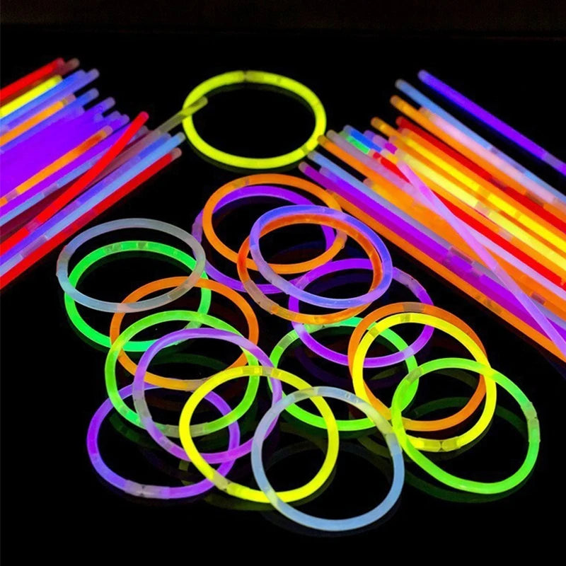 10/20/30 pçs brilho vara fluorescência noite brilho palco mostrar fluorescente torcendo prop festival festa de aniversário decoração zyf 5
