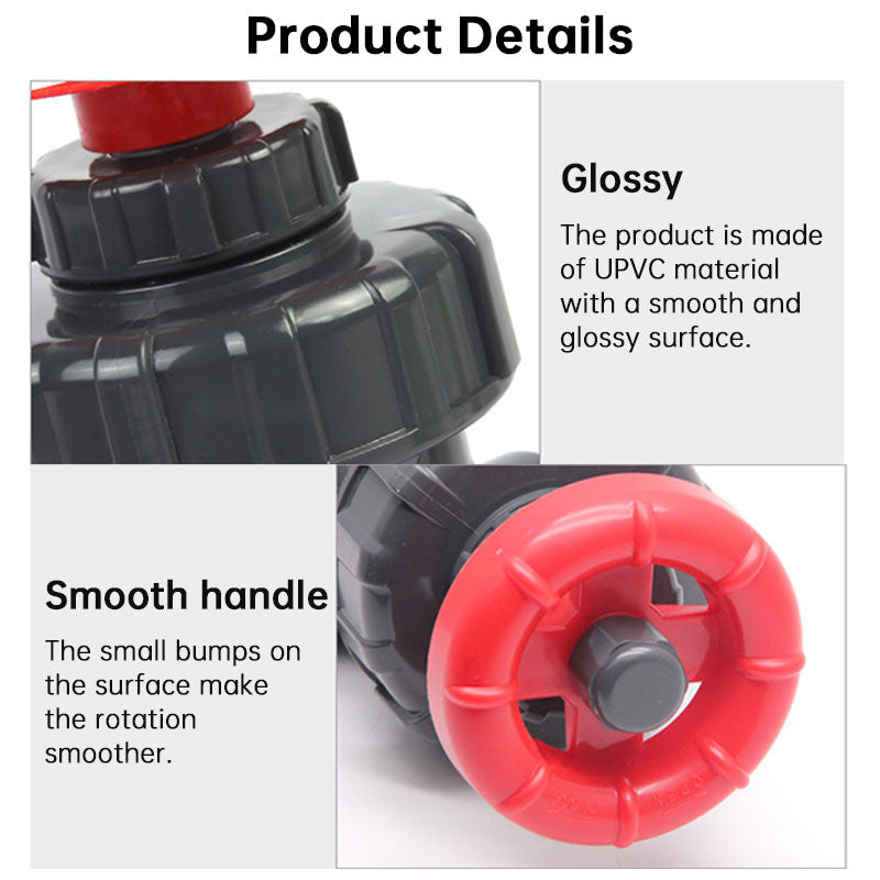 Válvula de Controle UPVC 25/32/40mm - Válvula de Gaveta de Plástico Resistente à Corrosão para Sump de Aquário e Acessórios de Irrigação por Gotejamento para Jardim