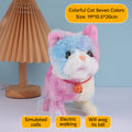 Realistic Electronic Cat Toy with Walking & Barking Actions to Keep Your Pet Active and Entertained.