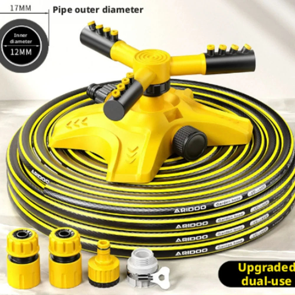 360 °     Conjunto de Mangueiras de Água Rotativas Automáticas, Pulverizador de Jardim, Irrigador para Cobertura de Árvores no Quintal 1
