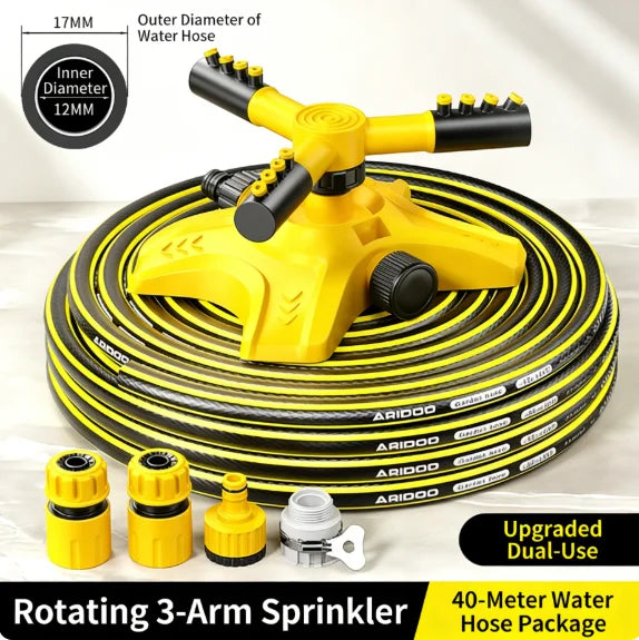 360 °     Conjunto de Mangueiras de Água Rotativas Automáticas, Pulverizador de Jardim, Irrigador para Cobertura de Árvores no Quintal 10