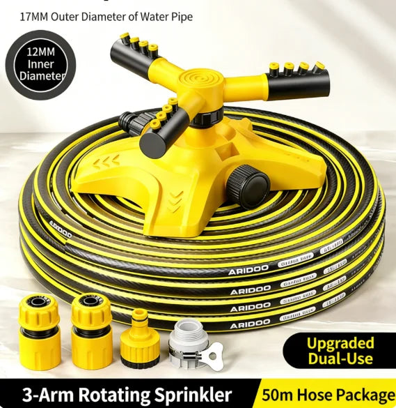 360 °     Conjunto de Mangueiras de Água Rotativas Automáticas, Pulverizador de Jardim, Irrigador para Cobertura de Árvores no Quintal 14