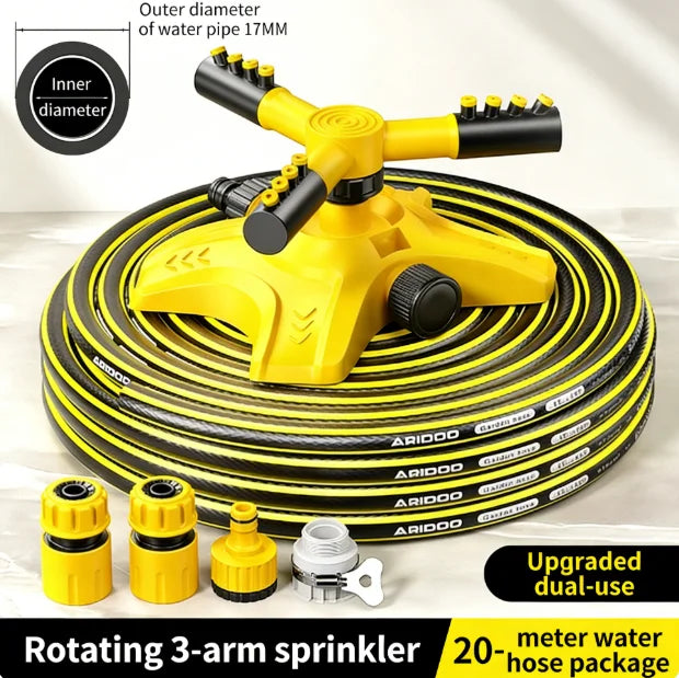 360 °     Conjunto de Mangueiras de Água Rotativas Automáticas, Pulverizador de Jardim, Irrigador para Cobertura de Árvores no Quintal 15