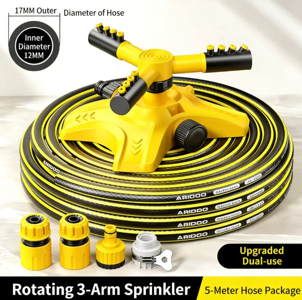 360 °     Conjunto de Mangueiras de Água Rotativas Automáticas, Pulverizador de Jardim, Irrigador para Cobertura de Árvores no Quintal 16
