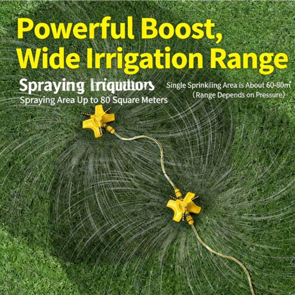 360 °     Conjunto de Mangueiras de Água Rotativas Automáticas, Pulverizador de Jardim, Irrigador para Cobertura de Árvores no Quintal 2