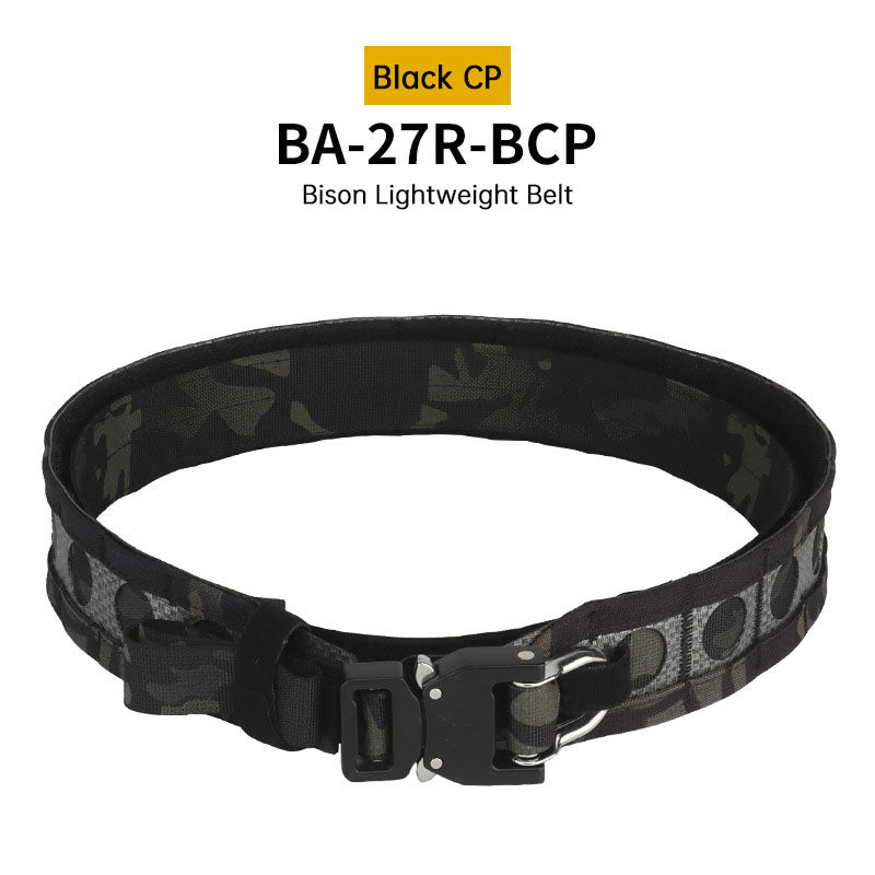 Cinto Tático de Batalha de Duas Camadas com Fivela de Metal de Liberação Rápida, Cinto de Caça Combate MOLLE para Equipamento de Airsoft