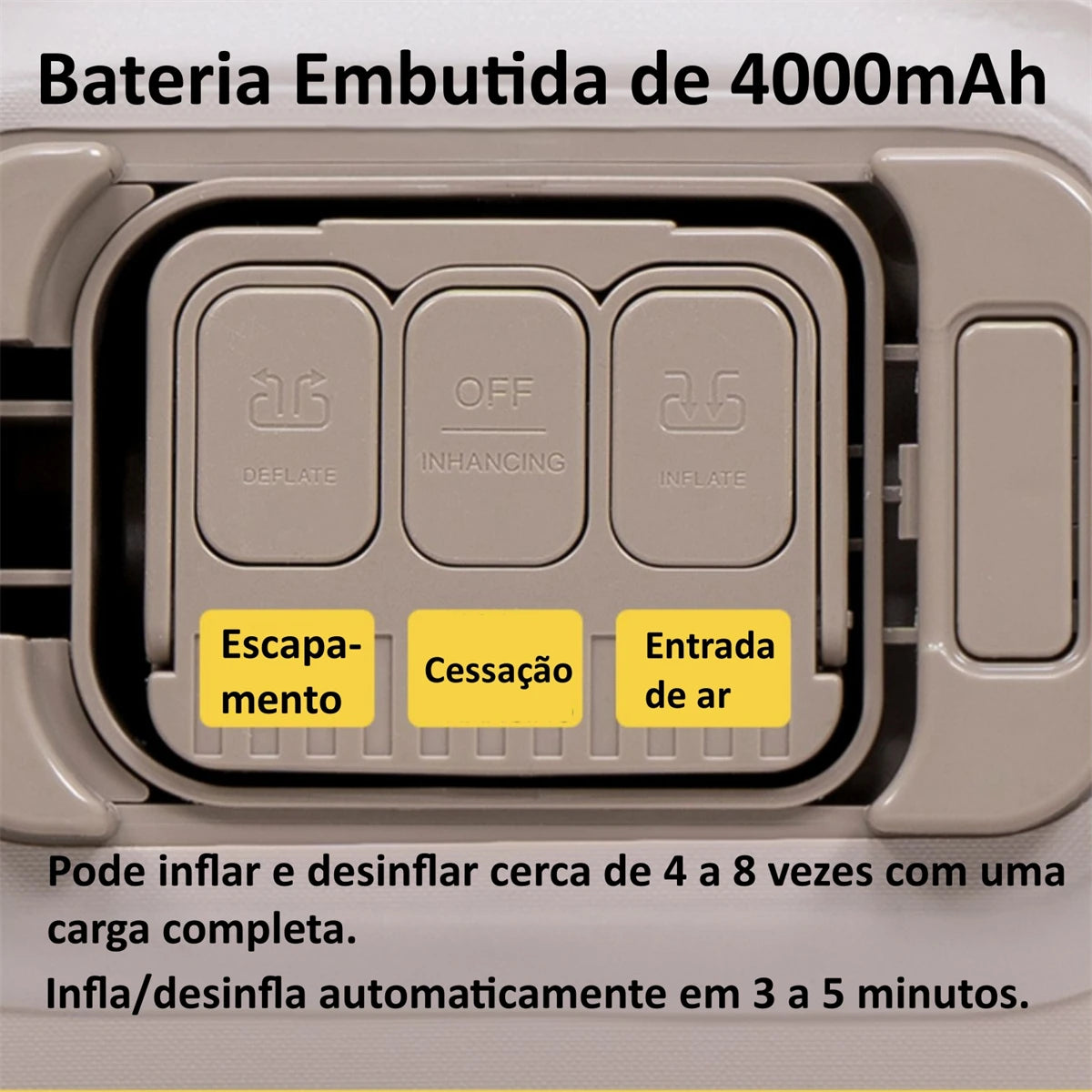 Joyfox Colchão Inflável Camping Colchão Inflável Casal Queen King automático Com Bateria Colchão De Ar Glamping 2/3 Pessoas