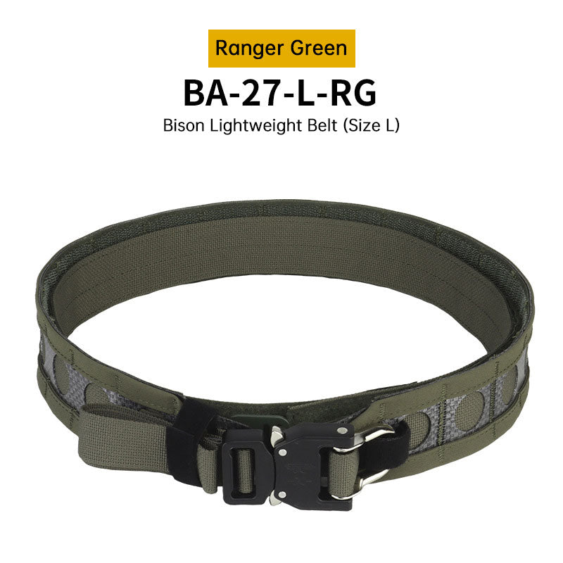 Cinto Tático de Batalha de Duas Camadas com Fivela de Metal de Liberação Rápida, Cinto de Caça Combate MOLLE para Equipamento de Airsoft