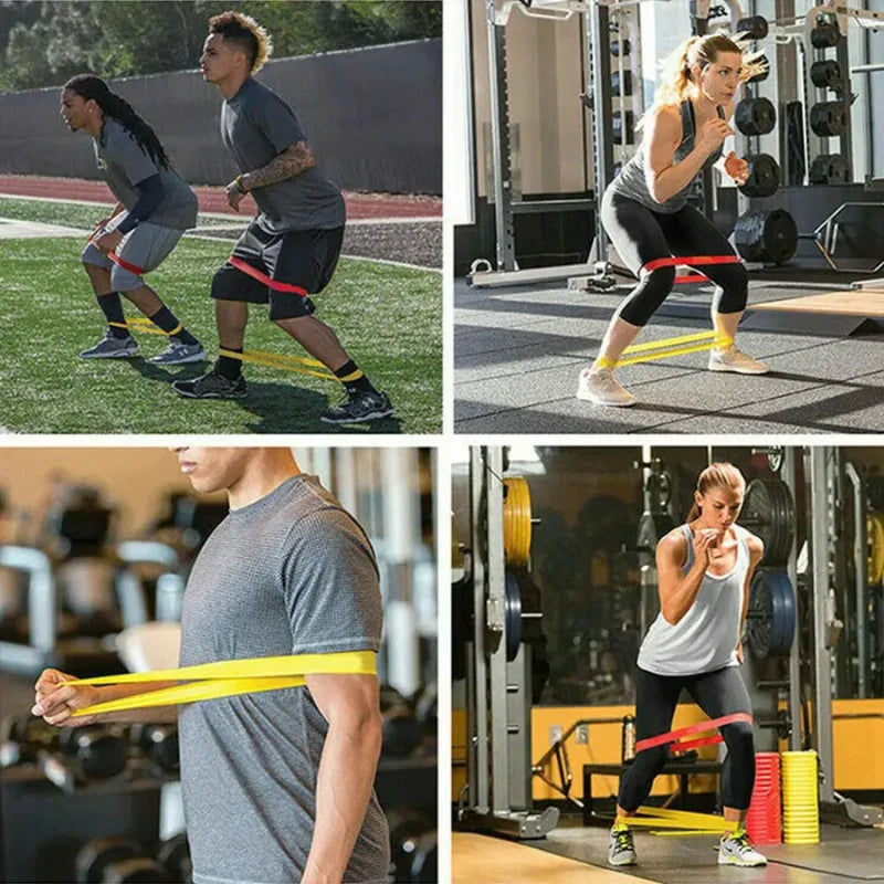 Kit Fitness Premium — 5 Mini Faixas para Treino em Casa