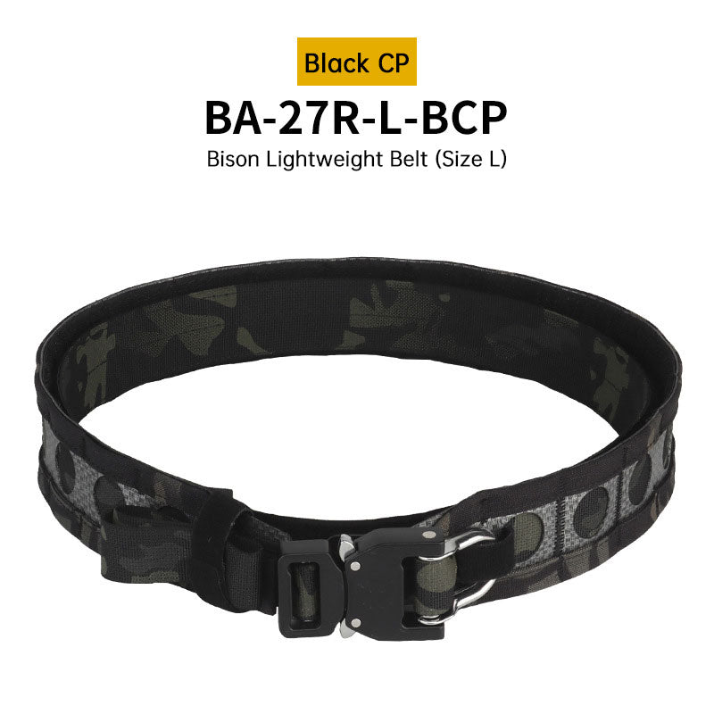Cinto Tático de Batalha de Duas Camadas com Fivela de Metal de Liberação Rápida, Cinto de Caça Combate MOLLE para Equipamento de Airsoft