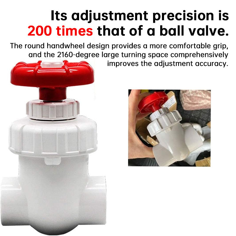 Válvula de Controle UPVC 25/32/40mm - Válvula de Gaveta de Plástico Resistente à Corrosão para Sump de Aquário e Acessórios de Irrigação por Gotejamento para Jardim