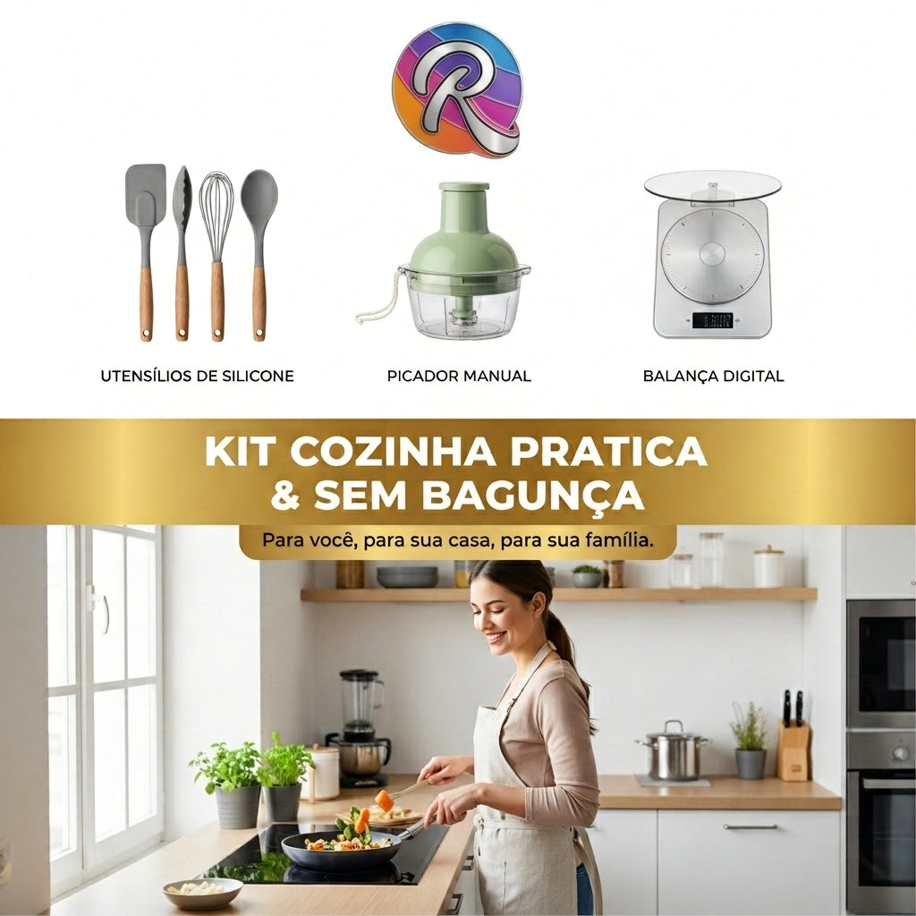 Kit 4 — Cozinha Prática & Sem Baguça