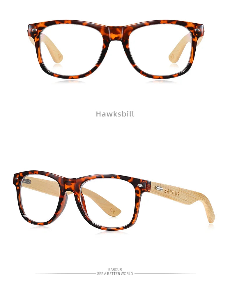 Óculos de sol de bambu polarizado BARCUR Homens Óculos de sol de madeira Mulheres Marca Original Madeira UV400 Oculos De Sol