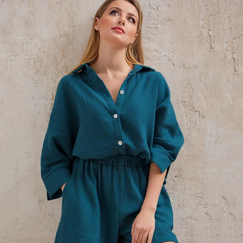 Pijama de Algodão Feminino Quentinho — Conforto e Estilo para Noites Perfeitas