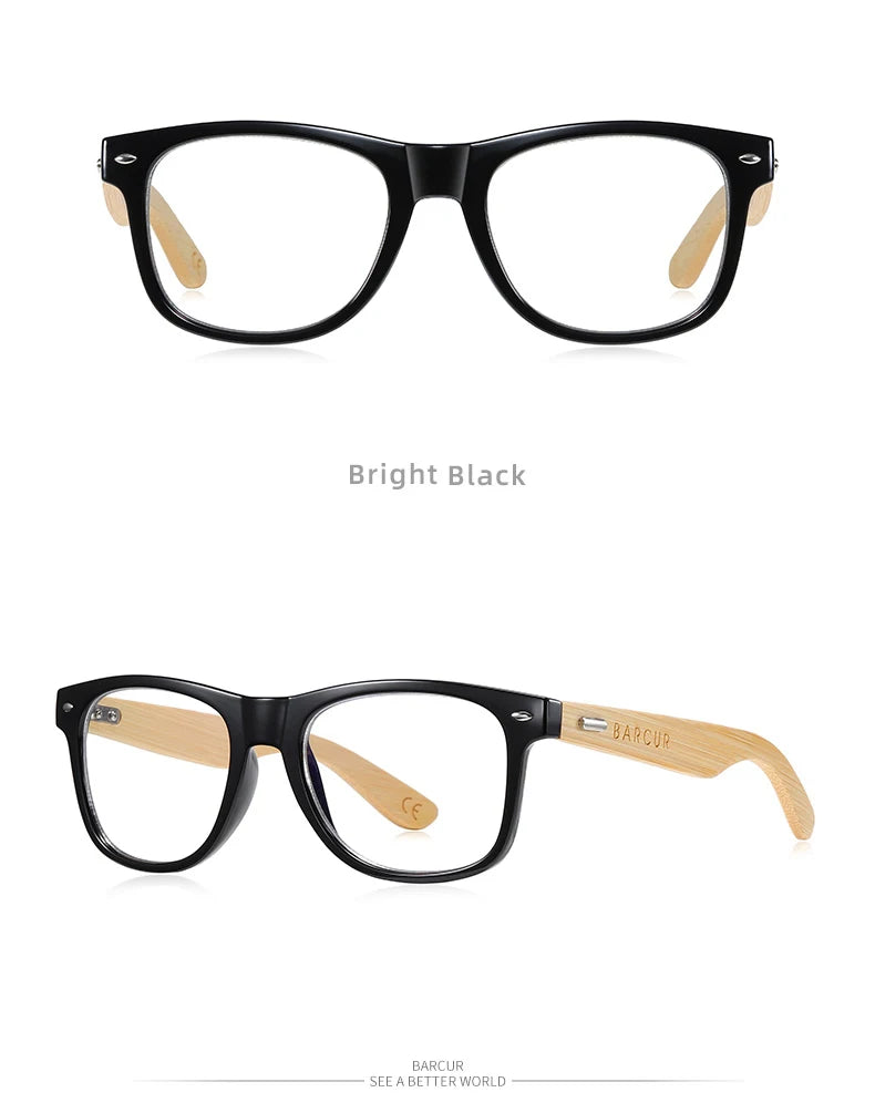 Óculos de sol de bambu polarizado BARCUR Homens Óculos de sol de madeira Mulheres Marca Original Madeira UV400 Oculos De Sol