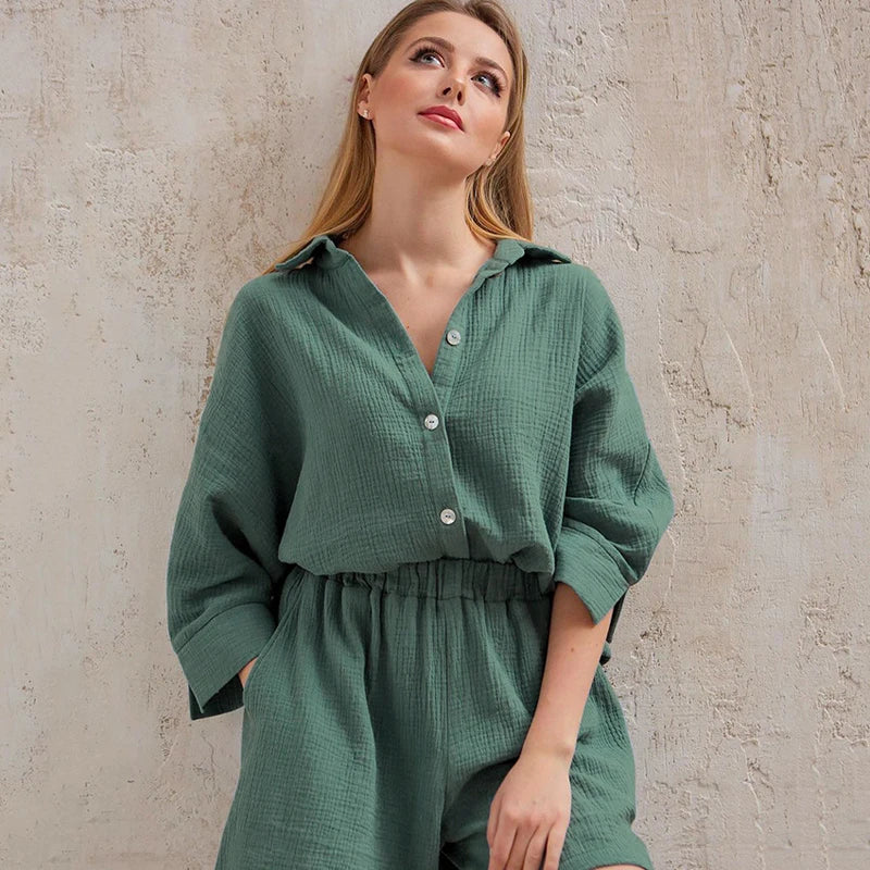 Pijama de Algodão Feminino Quentinho — Conforto e Estilo para Noites Perfeitas