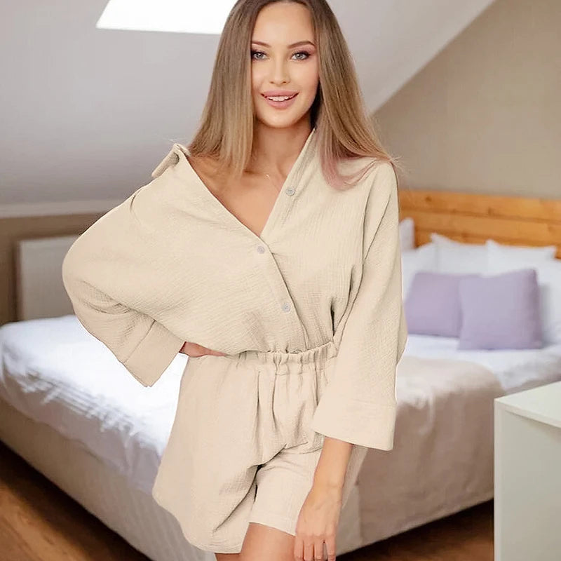 Pijama de Algodão Feminino Quentinho — Conforto e Estilo para Noites Perfeitas