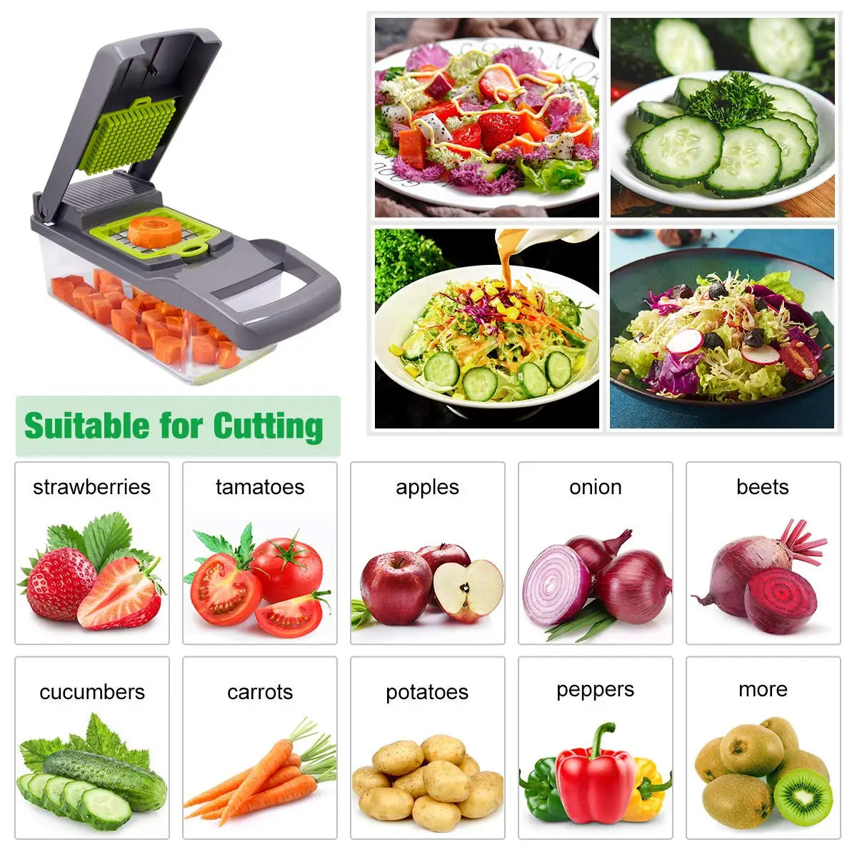 Chopper Vegetal Multifuncional, Ralador Manual, Fatiador De Frutas, Trituradores De Batatas, Fatiadores De Queijo E Cebolas, Acessórios De Cozinha