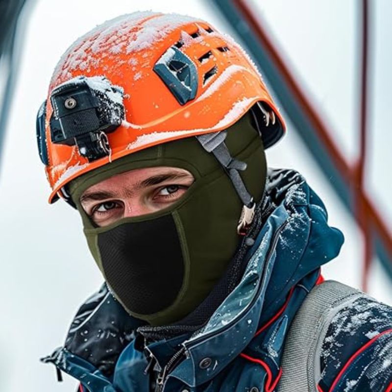 Touca Balaclava Térmica Corta-vento — Máscara Integrada para Moto, Ski e Esportes de Inverno