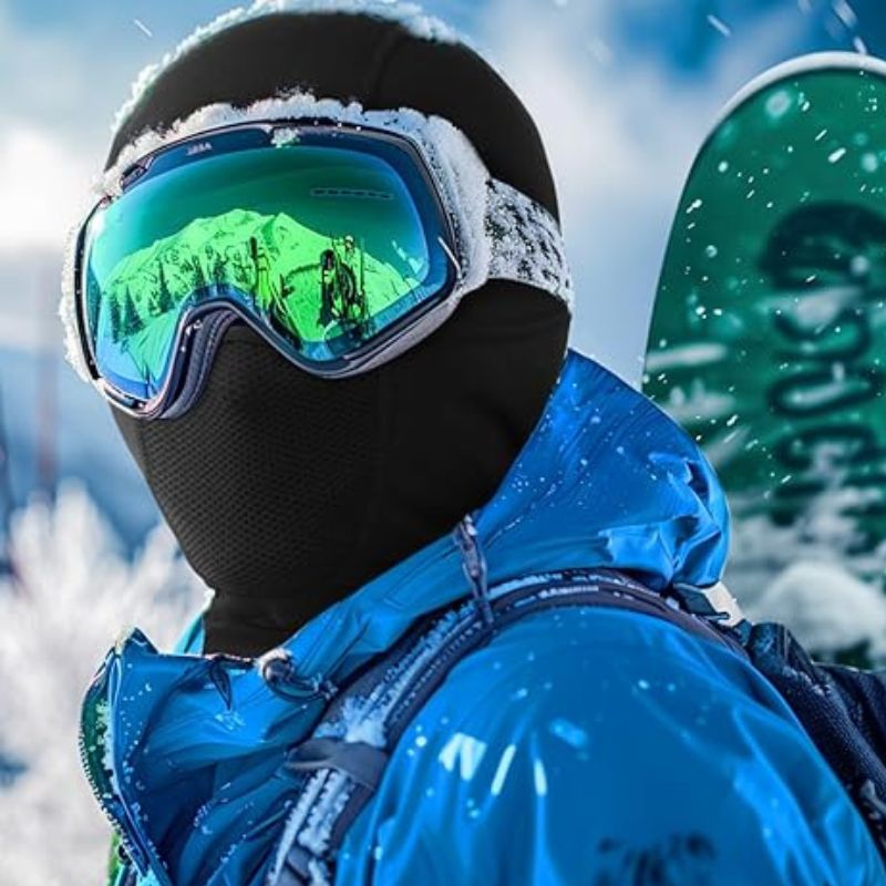 Touca Balaclava Térmica Corta-vento — Máscara Integrada para Moto, Ski e Esportes de Inverno