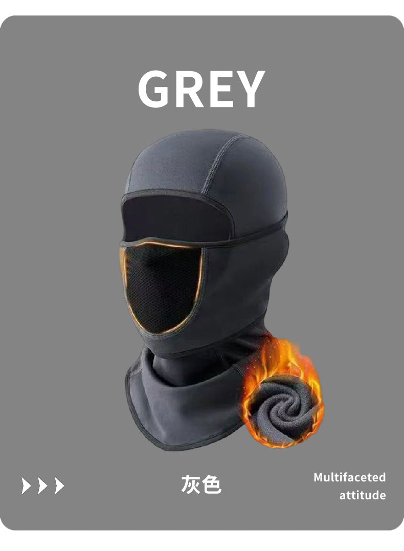 Touca Balaclava Térmica Corta-vento — Máscara Integrada para Moto, Ski e Esportes de Inverno