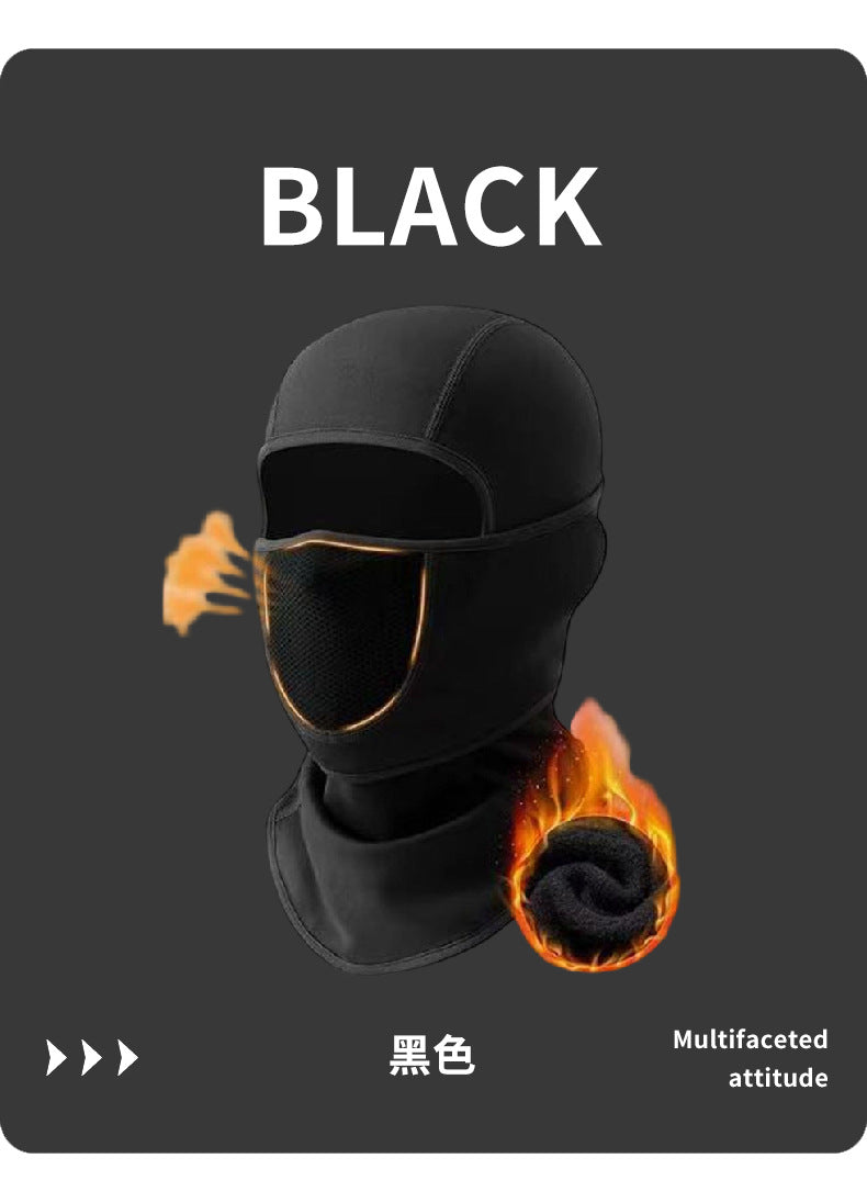 Touca Balaclava Térmica Corta-vento — Máscara Integrada para Moto, Ski e Esportes de Inverno