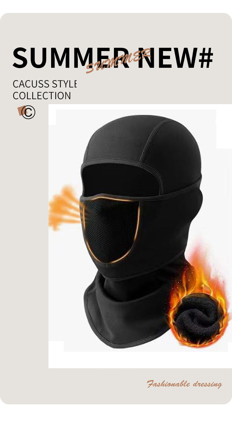 Touca Balaclava Térmica Corta-vento — Máscara Integrada para Moto, Ski e Esportes de Inverno