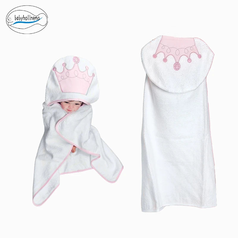 Toalha de Banho para Bebê com Capuz — 100% Algodão Macio, Absorvente e Lavável na Máquina