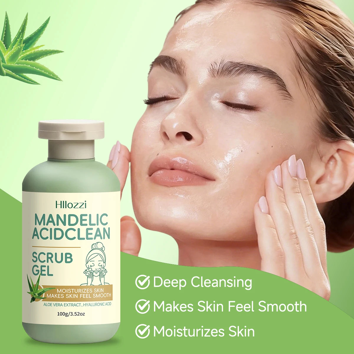 Gel de Limpeza e Esfoliação com Ácido Mandélico — Limpeza Profunda e Suave para Pele Radiante