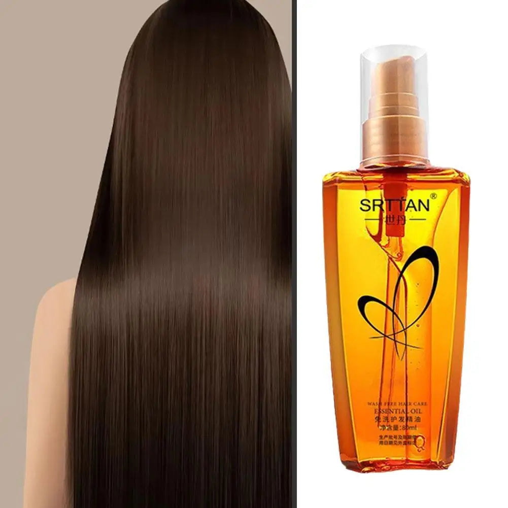 Sérum de Argan Marroquino em Névoa — Óleo Leve para Cabelos Divididos, Crespos e com Frizz