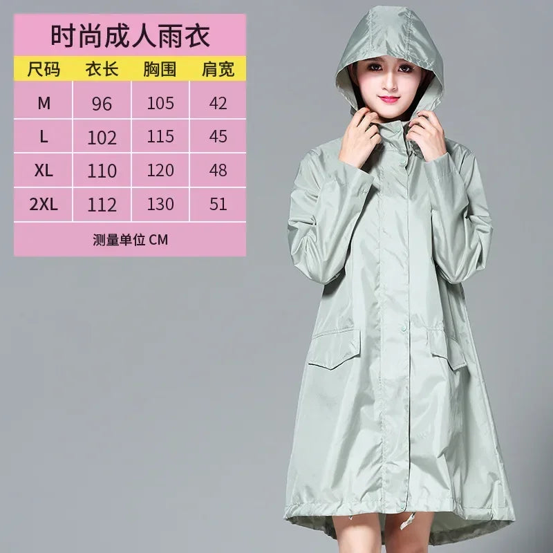 Waterproof Windproof Hooded Light Raincoat for Women and Men, Ponchos Jacket Cloak for Tourist Outdoor Hiking
