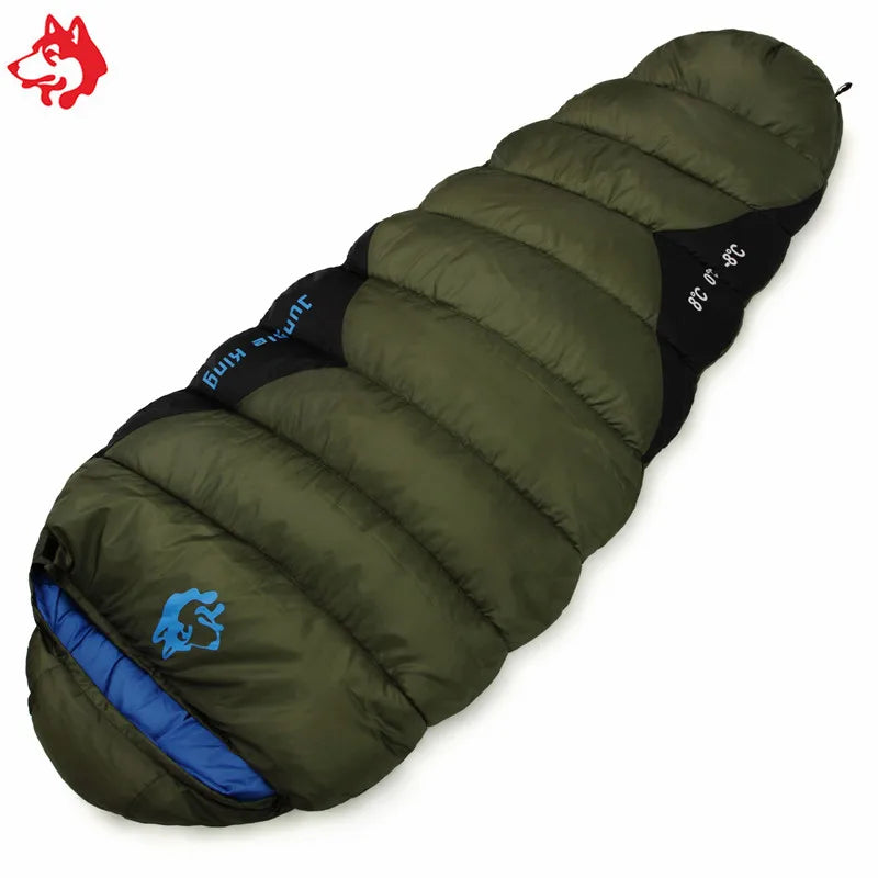 Saco de Dormir Térmico Leve para Camping e Trilha — Múmia de Fibra Oca, Compacto e Resistente