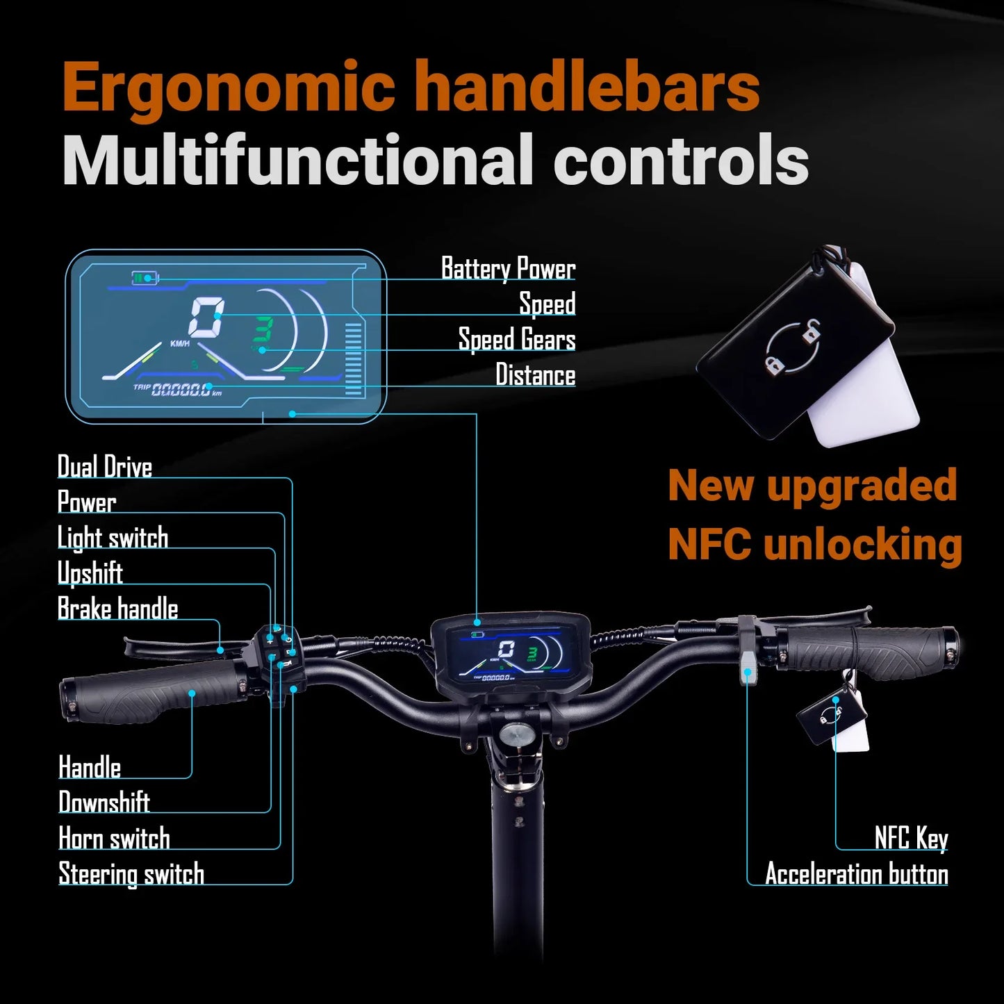 Scooter Elétrico X5 6000W com Motor Duplo em Estoque na China, Bateria Grande de 60v 40ah, Scooter com Controle Remoto e Assento, Pneus de 11 polegadas