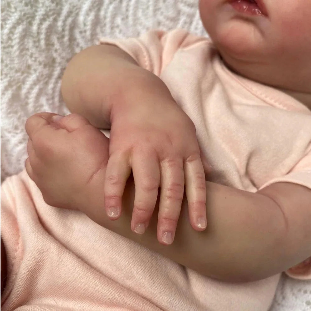 Boneca Reborn Meadow Encantadora — Corpo de Vinil ou Tecido, Brinquedo Realista para Crianças