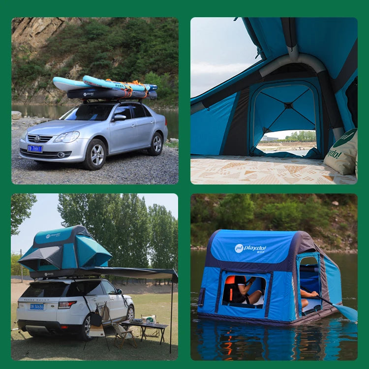 Tendas de Camping por Atacado, Tenda Inflável de Emergência para Camping ao Ar Livre, Tenda de Teto para Glamping