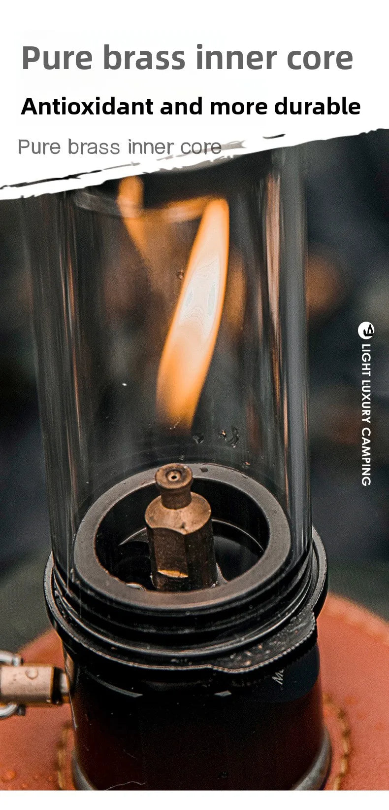 Luminária de Ambiente Retrô MOUNTAINHIKER para Piquenique e Camping, Lâmpada a Gás Criativa para Mesa de Cabeceira e Iluminação Decorativa Externa