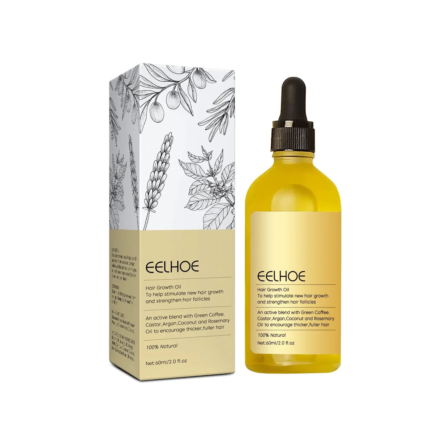 Sérum Anti-Queda Capilar — Nutre, Hidrata e Repara o Couro Cabeludo com Óleo Essencial Natural