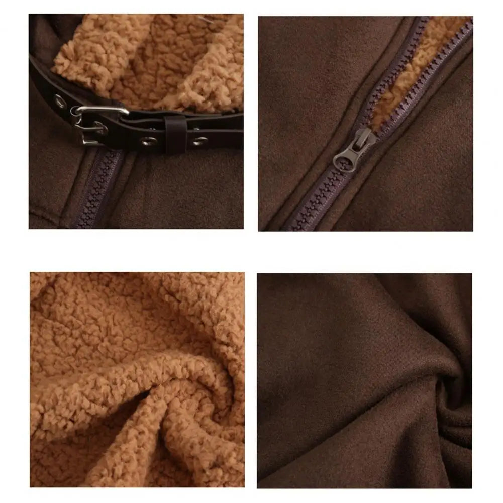 Jaqueta de Lã Vintage Masculina Quentinha — Estilo Casual e Conforto para o Inverno