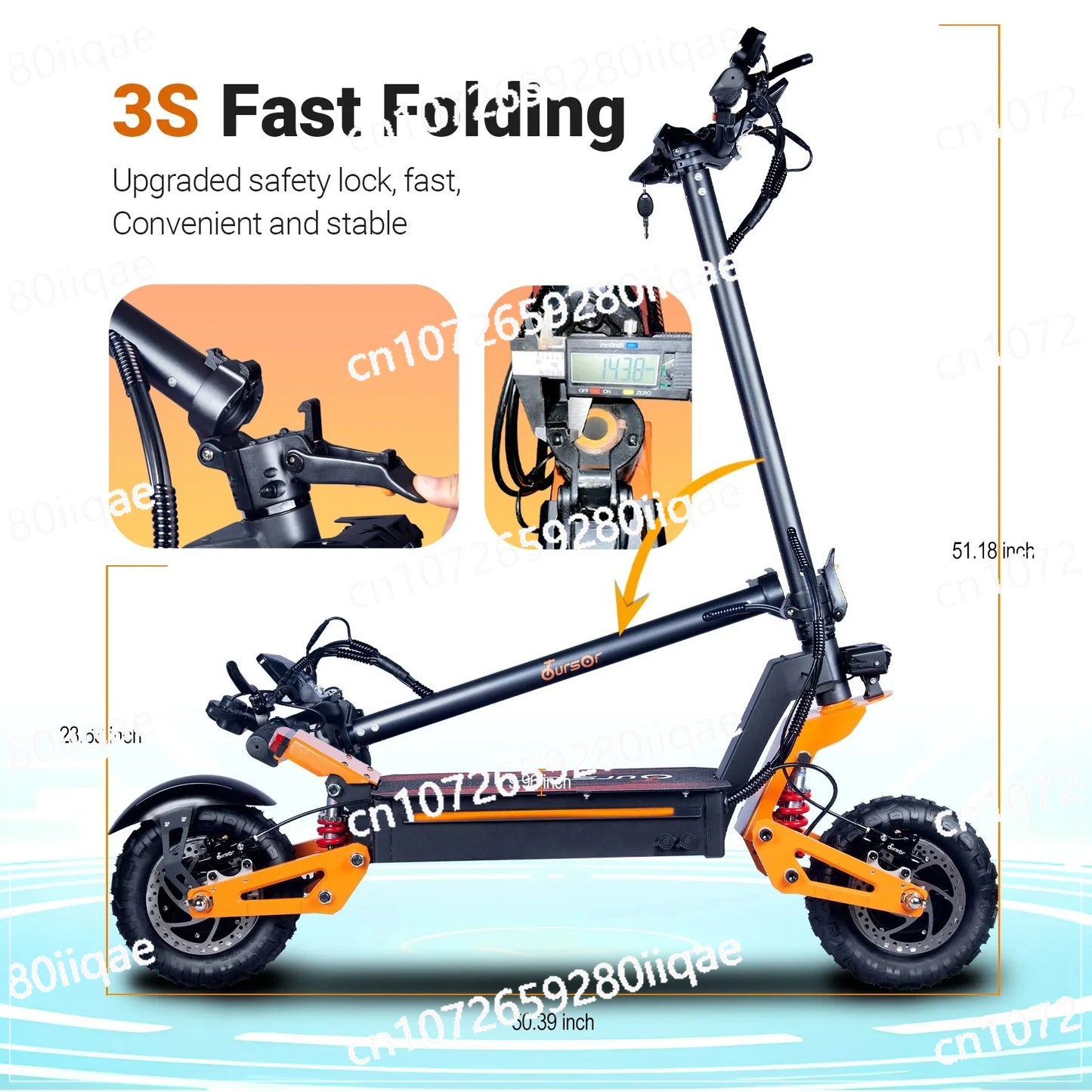 X5 6000W Scooter Elétrico de Motor Duplo na China Estoque 60v 40ah Scooter Remoto de Bateria Grande com Assento Pneus de 11 polegadas