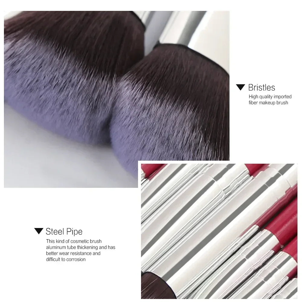 Kit de Pincéis de Maquiagem Profissionais — 3, 13 ou 22 Peças para Sombra, Delineador e Cosméticos