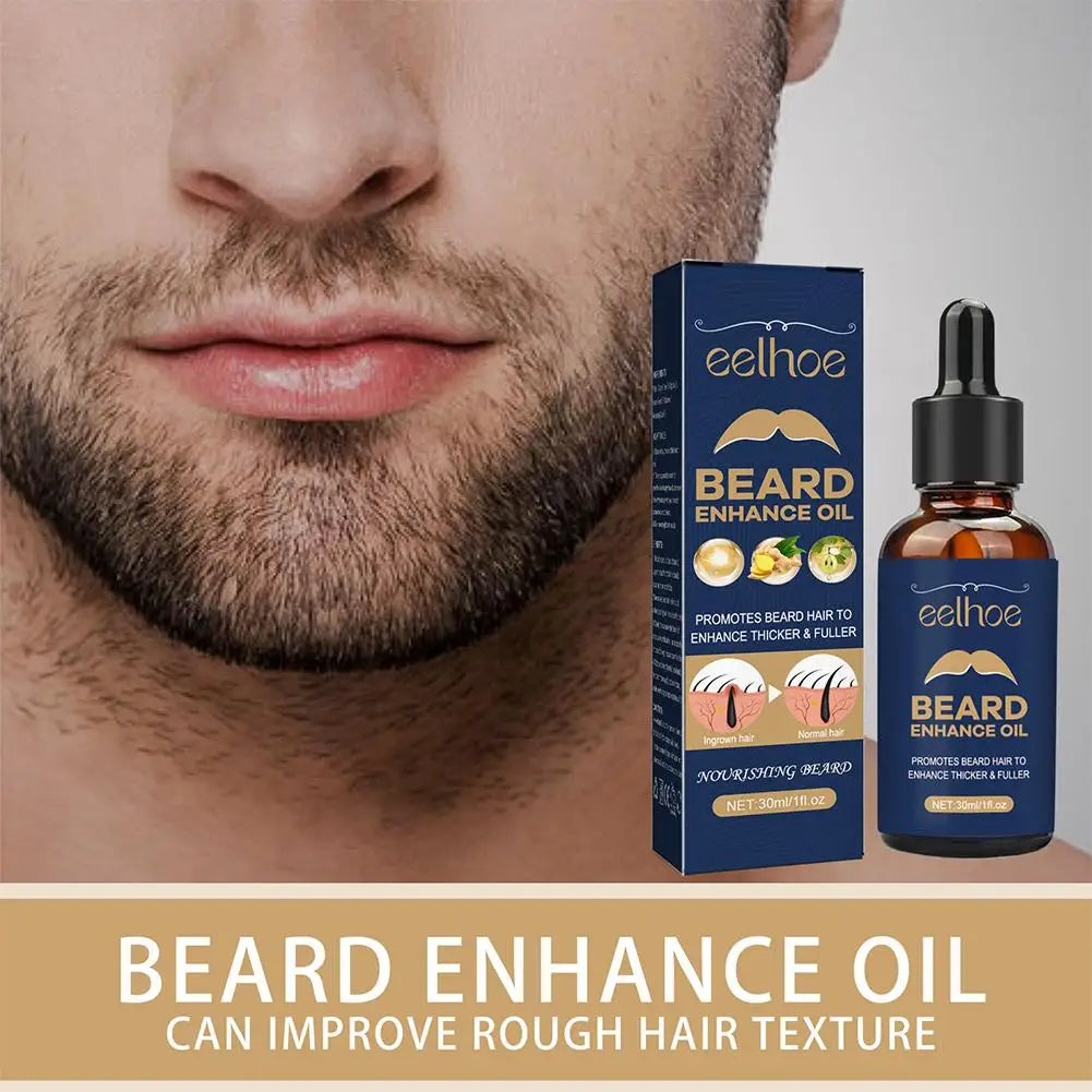 Óleo para Barba Masculino 30ml — Suavizante, Nutritivo e Estimulante para Crescimento Saudável