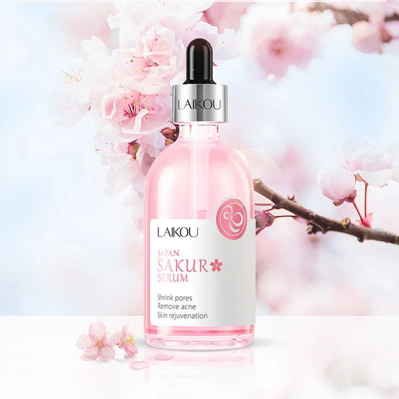 Sérum Facial Sakura com Vitamina C — 100ml Iluminador, Firmador e Hidratante para Pele Radiante